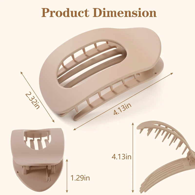Flat Hair Clips - Highest Quality Acrylic Barrettes for Style And Comfort