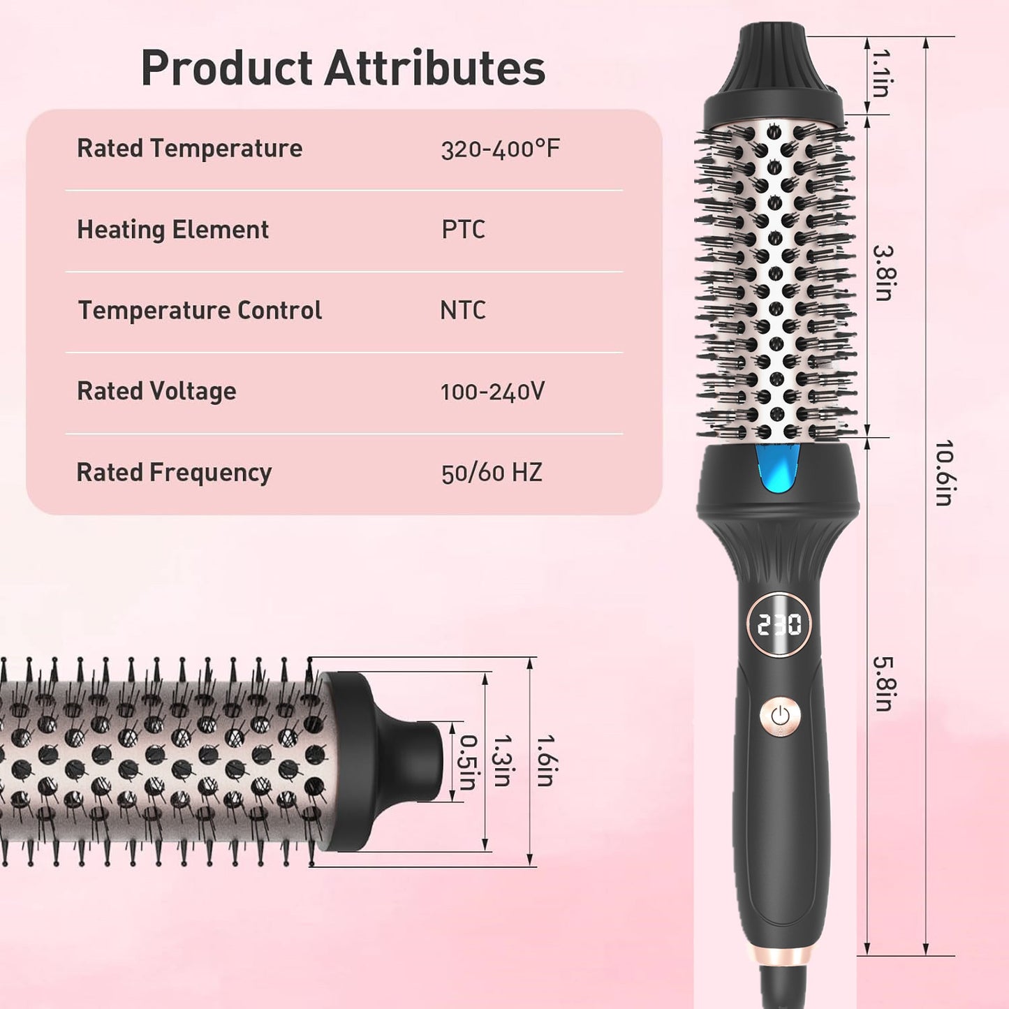 BUNLY GlamWave Pro 5-in-1 Thermal Brush