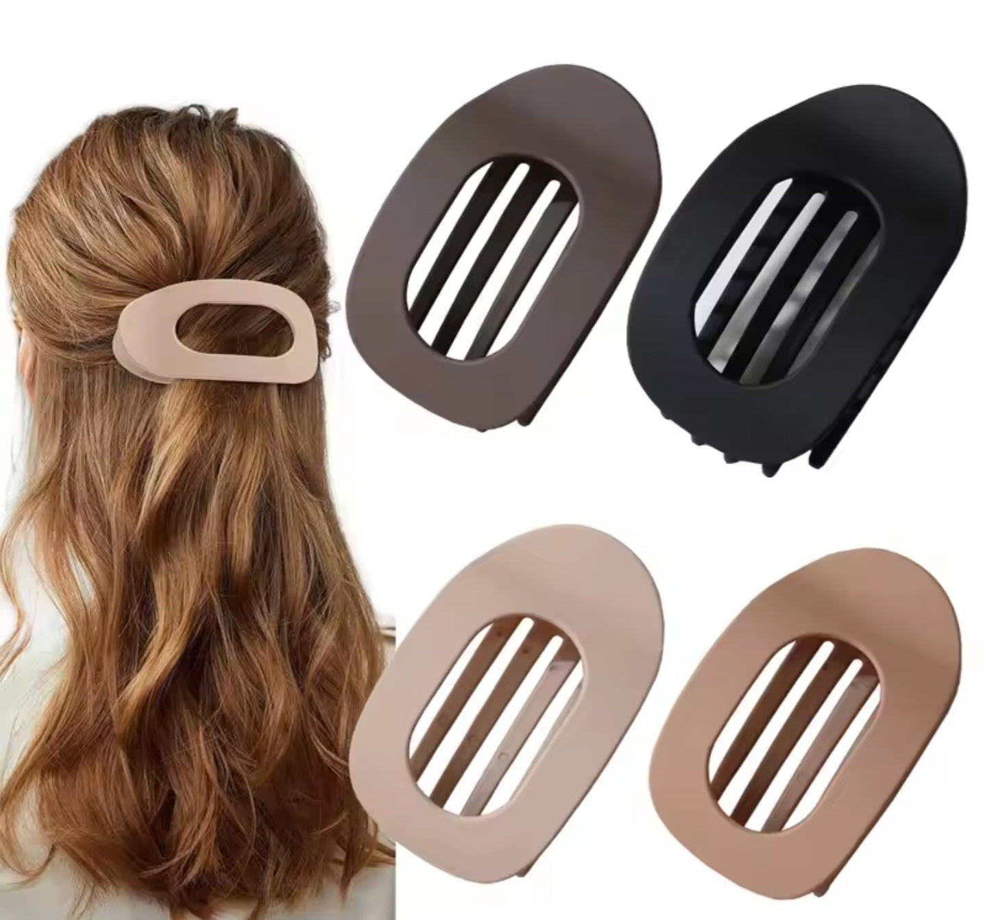Flat Hair Clips - Highest Quality Acrylic Barrettes for Style And Comfort